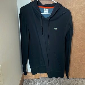 Black Lacoste Lightweight Hoodie, Size 5 (L)